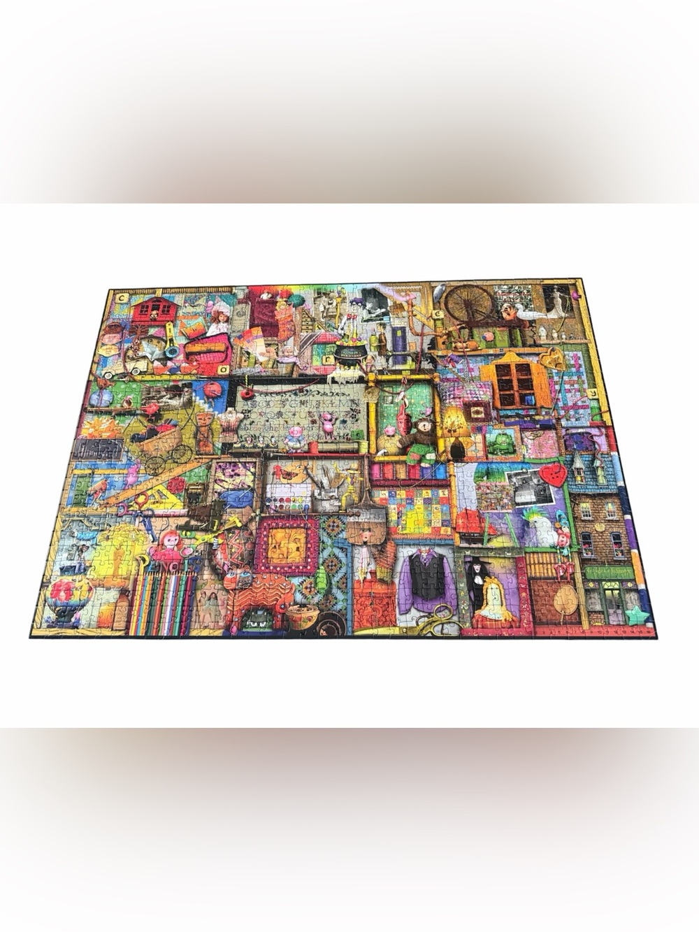 Ravensburger Craft Cupboard 1000 Piece Cardboard Jigsaw Puzzle Multicolor No Box